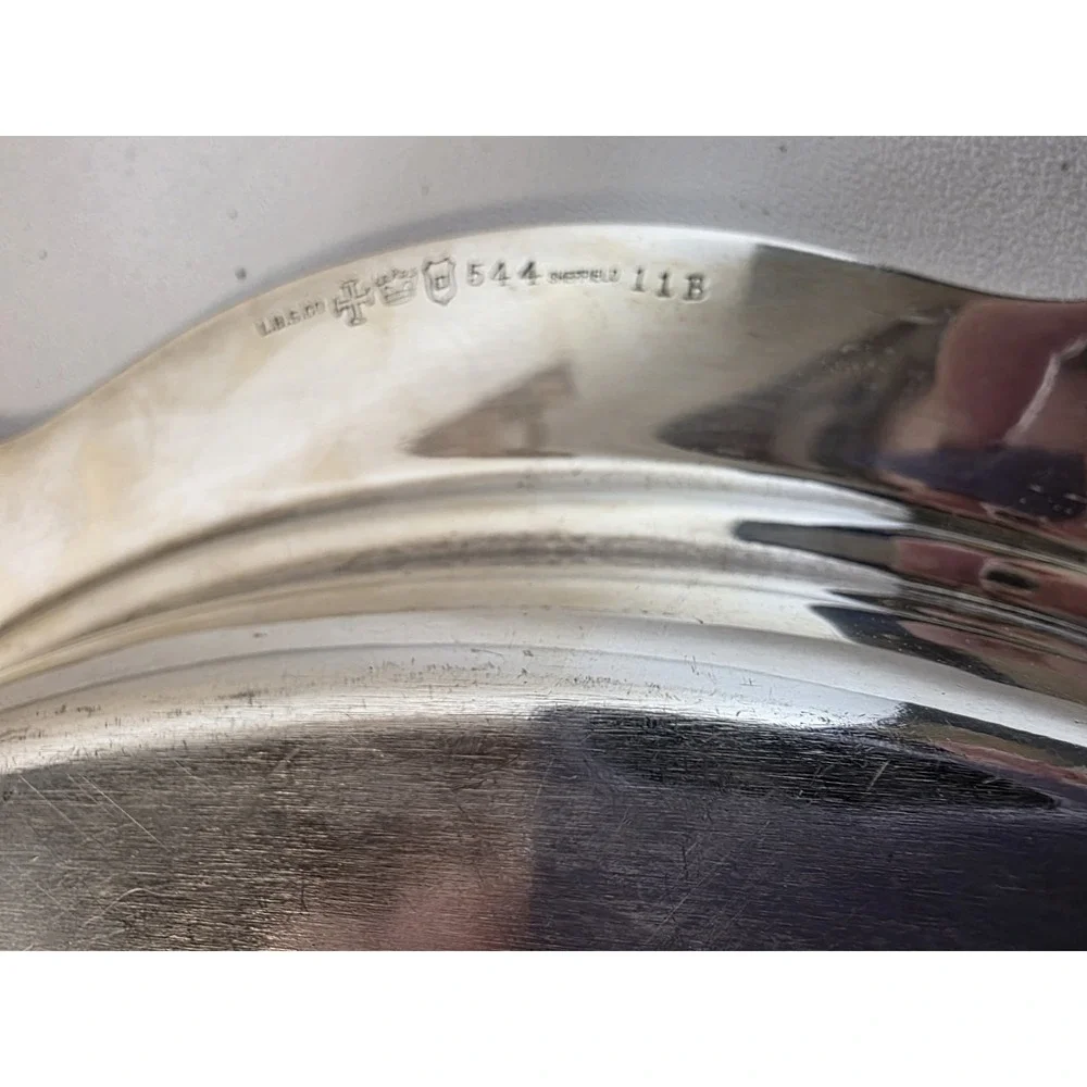Vintage Sheffield Silverplated Tray Two Piece 544 11b‎